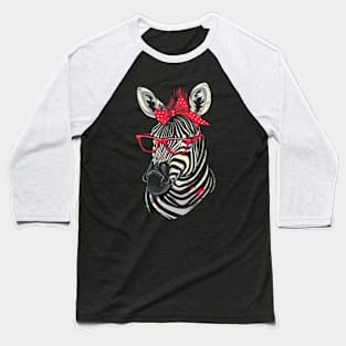 Zebra Stripe Semiotics Baseball T-Shirt